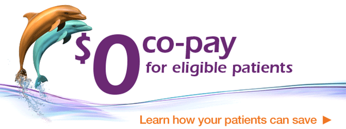 $0 co-pay for eligible patients